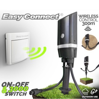 Domotique commande éclairage extérieur sans fil Easy Connect 67103