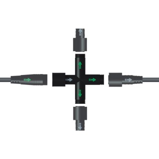 Connecteur en croix 3 sorties 66330 pour système Easy Connect