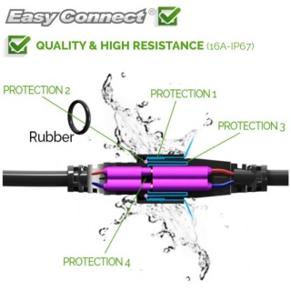 Connecteur en croix 3 sorties 66330 pour système Easy Connect