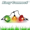 Kit Guirlande "AMBIANCE" 6 m - 8 x E27/LED 1W - Cône Trendy couleur