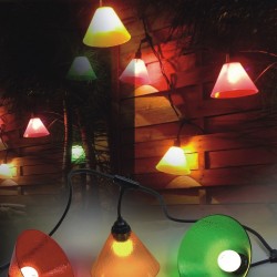 Kit Guirlande "AMBIANCE" 6 m - 8 x E27/LED 1W - Cône Trendy couleur