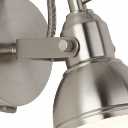 Suspension, 1 lumiere, metal alu, satin silver,1541SS