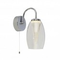Suspension, 1 lumiere, metal alu, chrome,97292-1CL