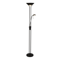 Lampe a poser, 2 lumieres, metal alu, noir mat,EU5430BK