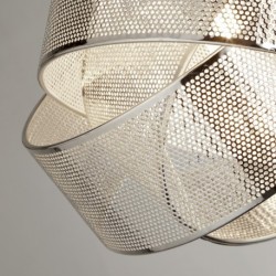 Suspension, 1 lumiere, acier doux, argent,700851CW