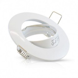 Support plafond Rond Orientable Blanc Ø93 mm