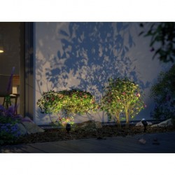 Spot extérieur Plug & Shine color Pike Kit RGBW 4,5W 24 V 40° Anthracite ZigBee, Référence Paulmann 94284
