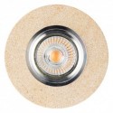 BRITOP,Plafonnier encastrable en Grés sable, Disque 10 cm, VITAR,2511139