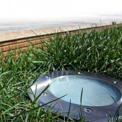 Gros spot encastré LED 8W blanc chaud pour terre et béton