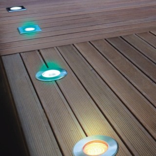 Spot LED Rond 11cm terrasse à encastrer blanc chaud 65476 Easy Connect