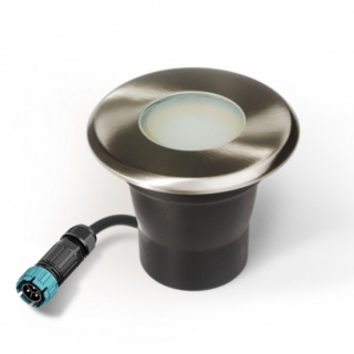 Spot LED Rond 11cm terrasse à encastrer blanc chaud 65476 Easy Connect