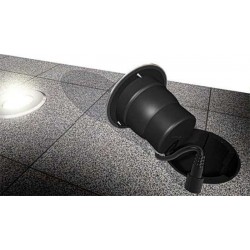 Spot LED rond 11cm blanc chaud encastré béton terre 65576 Easy Connect