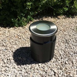 Spot LED encastré pour béton ou terre 11cm 4W  ~280lm faisceau large