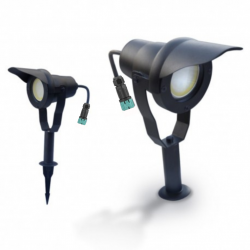 Spot led noir extérieur piquet et casquette 6.5W 520lm 65250 Easy Connect
