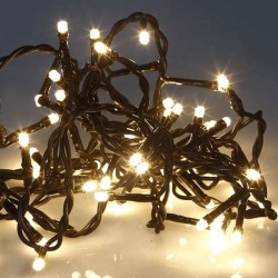 Guirlande de noël 60 LEDs 2,5m blanc chaud