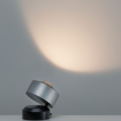 L à poser Lento grad LED 1x3,5W Noir/Alu brossé 230V aluminium