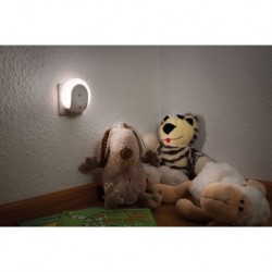 Veilleuse AS Horby ronde prise blanc 0,4W 3000K Sensor