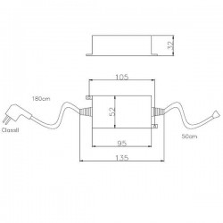Alimentation 12V DC pour système connexion rapide LEDS-C4