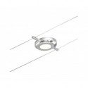 Corduo Sys de câb Spot RoundMac 4,5W chr mat/chrome 12V DC pla 3000K