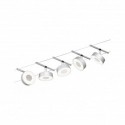 Corduo Sys de câb Set Circle 5x4,5W chr mat/chrome 12V DC 60VA pla 3000K