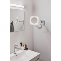 WallCeiling Jora miroir cos IP44 TunW LED 3,3W Chr/Blc/miroir 230V dép/ac