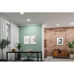 Panneau ENC Veluna VariFit IP44 15W TuneW ZigBee 185x185mm Synthétique