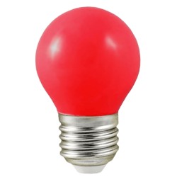 Ampoule LED - E27 - G45 - 1W - 240° - ROUGE - 7618B -Vision EL