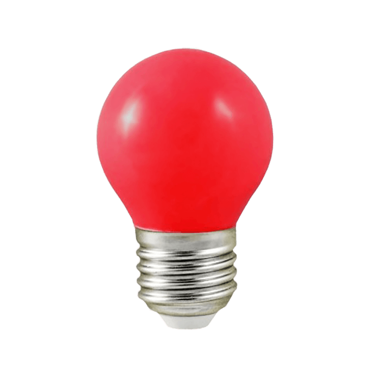 Ampoule LED - E27 - G45 - 1W - 240° - ROUGE - 7618B -Vision EL Ampoule LED - E27 - G45 - 1W - 240° - ROUGE - 7618B -Vision EL