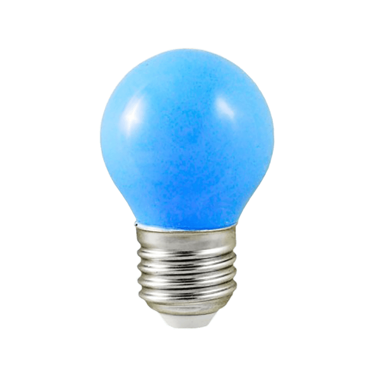 Ampoule LED - E27 - G45 - 1W - 240° - BLEU - 7619B -Vision EL Ampoule LED - E27 - G45 - 1W - 240° - BLEU - 7619B -Vision EL