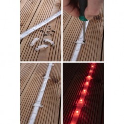 Kit de Strips extérieur SimpLED 3m RGB 8,5W 230/24V CC transparent Syn