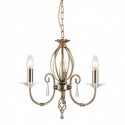Lustre 3 lumières - Laiton vieilli