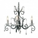 Lustre 3 lumières - Noir/Argent