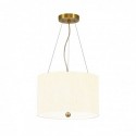 Suspension avec plaque de plafond en laiton vieilli 14"