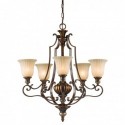 Lustre à lumière vers le haut 5 lumières