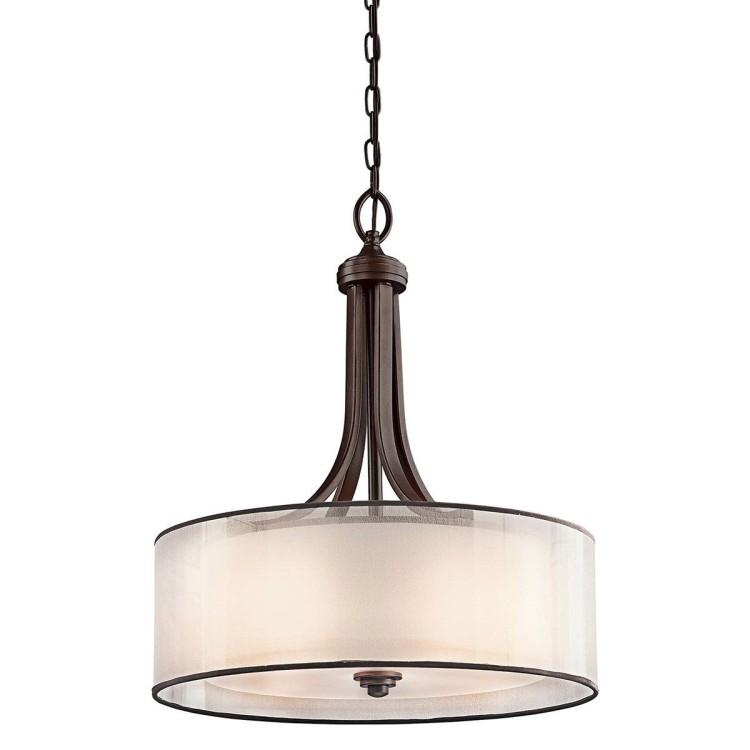 Grand luminaire suspendu 4 lumières - Bronze Grand luminaire suspendu 4 lumières - Bronze