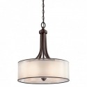 Grand luminaire suspendu 4 lumières - Bronze