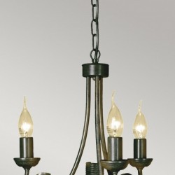 Lustre 3 lumières - Noir/Or