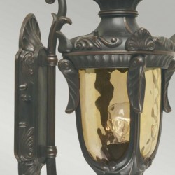Lanterne murale moyenne 1 lumière - Bronze ancien