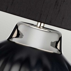 Lampe de table 1 lumière - Noir et nickel poli