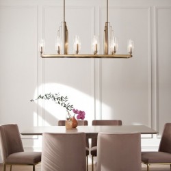Lustre linéaire 10 lumières