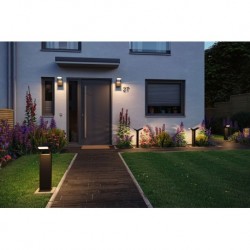 Extérieur 230V 2x Borne lumineuse Juntea anthracite