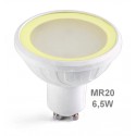 Ampoule LED blanc chaud GU10 MR20 6.5W 520lm dimmable