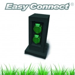 Borne électrique Easy Connect avec 2 sorties EU IP44 16A CLII HAUT 26.5cmx10.5cmx10.5cm 66475