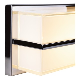 Applique en Métal Chromé et Verre Blanc , Incl. LED Intégrée 20W,SALLY,3470128