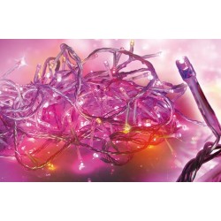 Guirlande de noël LED animée 5m 160 Leds rouge-orange-violet Trendy Dream Light ref 72568