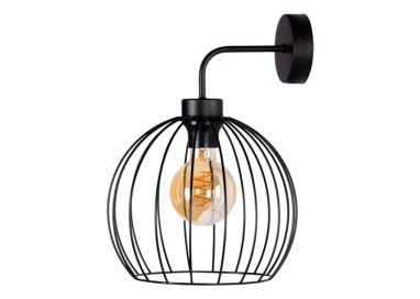 Applique en Métal Noir ,1xE27 Max.60W,COOP,28844104