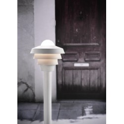 Borne extérieure ELEMENTS 22  blanc IP44 E27 60W Max Haut 1m Nordlux