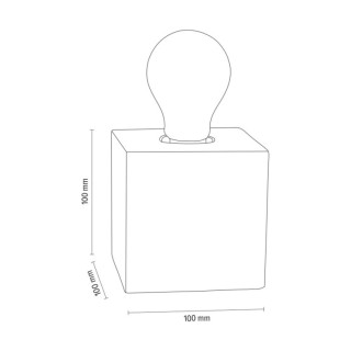 Lampe de Table en Béton Blanc ,1xE27 Max.25W,STRONG,6170937