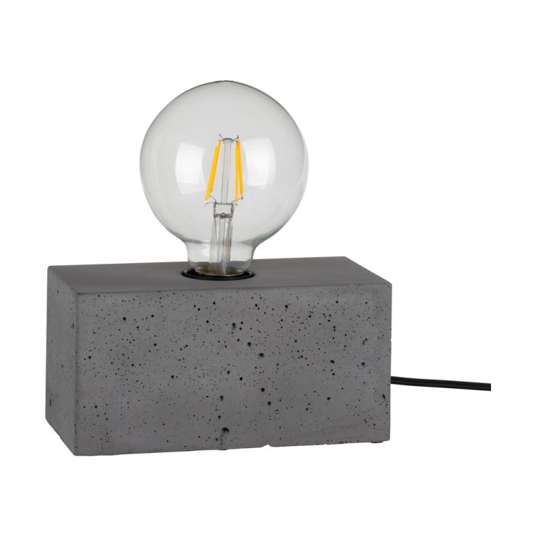 BRITOP,Lampe à poser en Béton Gris, Design Rectangular, pour 1 Ampoule, STRONG,7370936 BRITOP,Lampe à poser en Béton Gris, Design Rectangular, pour 1 Ampoule, STRONG,7370936