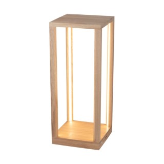 Lampadaire Table en Bois de Chêne Huilé avec varaiteur tactile ,4xLed 24V, 33W Intégrée,TAVOLI,8872974